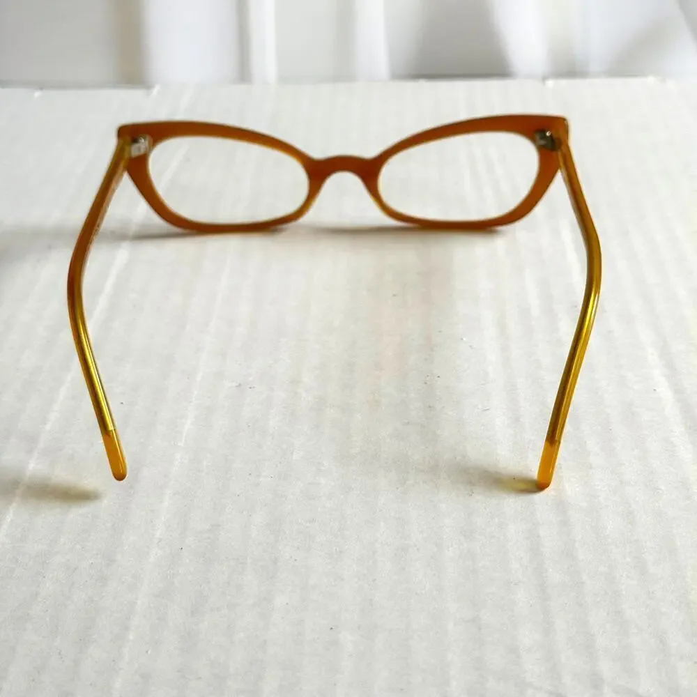 Red SELIMA OPTIQUE FULVIA P16 Cat Eye Reading Eyeglasses Frame 2012 Needs Lens